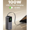Повербанк Ugreen PB726 Nexode 165W 20000mAh із вбудованим USB-C кабелем та дисплеєм