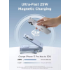Магнітний павербанк UGREEN MagFlow Qi2 20000mAh 100W PD з вбудованим USB-C кабелем, Blue