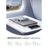 Магнітний павербанк UGREEN MagFlow Qi2 20000mAh 100W PD з вбудованим USB-C кабелем, Blue