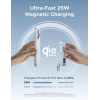 Магнітний повербанк UGREEN MagFlow 10 000mAh Qi2 25W з дисплеєм та вбудованим USB-C кабелем