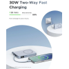 Магнітний повербанк UGREEN MagFlow 10 000mAh Qi2 25W з дисплеєм та вбудованим USB-C кабелем