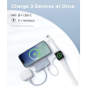 Магнітний повербанк UGREEN MagFlow 10 000mAh Qi2 25W з дисплеєм та вбудованим USB-C кабелем