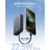 Повербанк Ugreen PB505 20000mAh 20W з USB-A | USB-C портами та вбудованим кабелем, Сірий