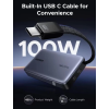 Повербанк UGREEN Power Bank 145W 20000mAh з вбудованим USB-C кабелем (Grey)