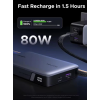 Повербанк UGREEN Power Bank 145W 20000mAh з вбудованим USB-C кабелем (Grey)