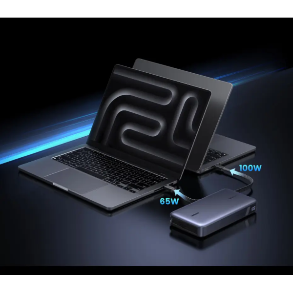 Повербанк Ugreen PB552 Nexode 25000mAh 165W з подвійними USB-C кабелями