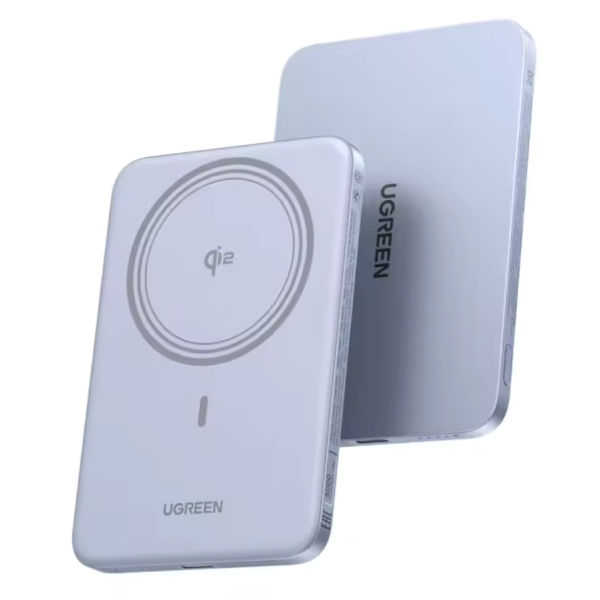 Магнітний павербанк UGREEN MagFlow Ultra-Slim 5000mAh Qi2 MagSafe Magnetic Power Bank 20W 8.6mm (Black)