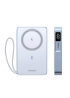 Павербанк UGREEN PB594 10000mAh 30W з бездротовою MagSafe-зарядкою та вбудованим USB-C кабелем (Блакитний)