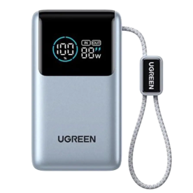 Павербанк UGREEN Nexode PB727 10 000 mAh 55W з вбудованим USB-C кабелем
