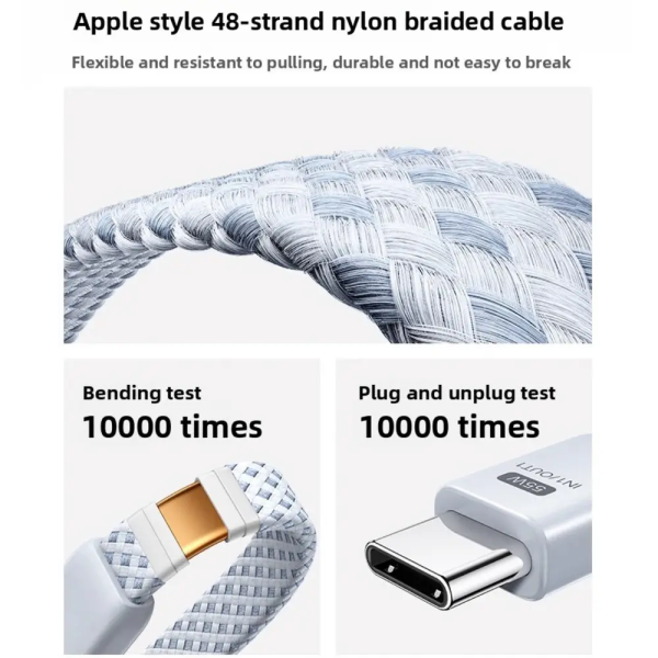 Павербанк UGREEN Nexode PB727 10 000 mAh 55W з вбудованим USB-C кабелем
