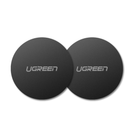Набір для кріплення UGREEN LP123 Rounded Metal Plate for Magnetic Phone Stand 2 Pack Black