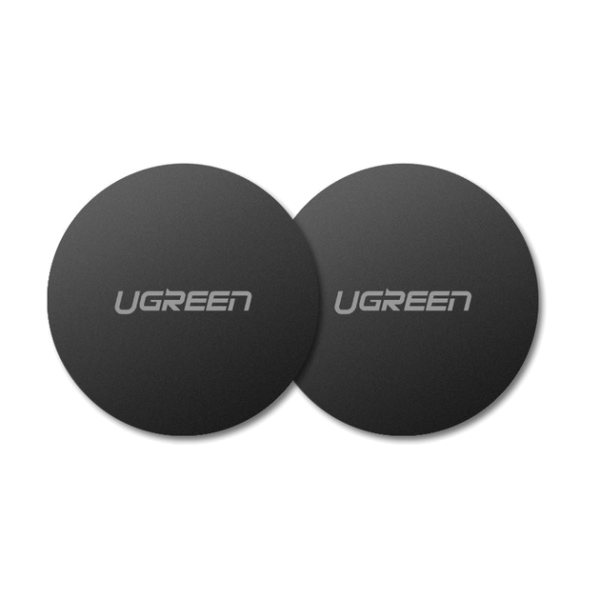Набір для кріплення UGREEN LP123 Rounded Metal Plate for Magnetic Phone Stand 2 Pack Black