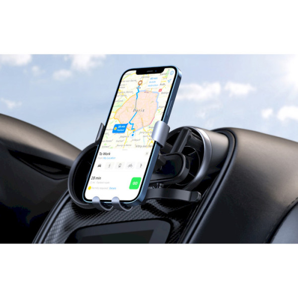 Автотримач UGREEN LP274 Gravity Phone Holder for Round Air Vent Black