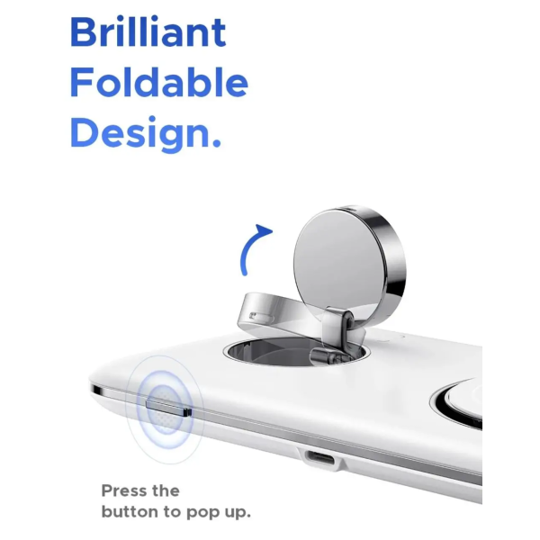 Док-станція бездротової зарядки UGREEN MFi Qi2 MagSafe Stand 20W White