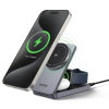 Сетевое зарядное устройство для UGREEN MagFlow Qi2 3-in-1 Wireless Charger 40W Grey