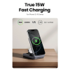 Сетевое зарядное устройство для UGREEN MagFlow Qi2 3-in-1 Wireless Charger 40W Grey
