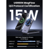 Зарядна станція UGREEN MagFlow Qi2 2-in-1 MagSafe Charger 20W Fast Charger Black