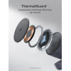 Бездротовий зарядний пристрій UGREEN MagFlow Qi2 15W 2-in-1 Magnetic Wireless Charger Stand (iPhone + AirPods, Black)