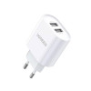 Мережевий зарядний пристрій Ugreen CD104 17Вт 2xUSB-A (3.4A), White