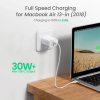 Мережевий зарядний адаптер UGREEN CD127 USB-C PD 30W Fast Charge White