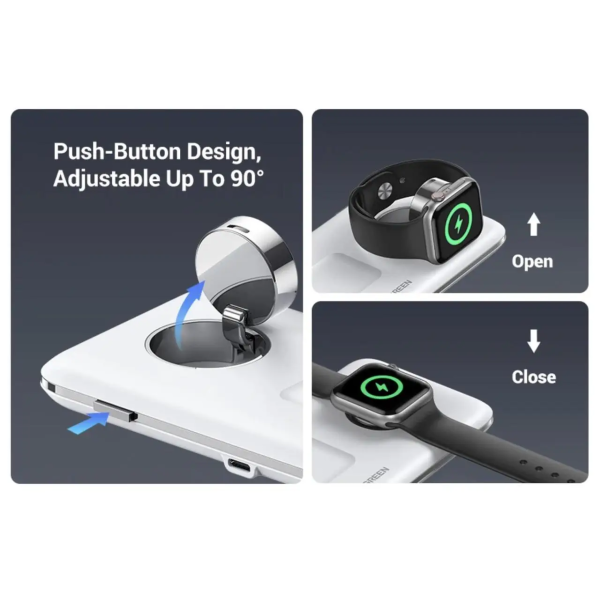 Бездротовий зарядний пристрій UGREEN CD278 3-in-1 MagSafe Wireless Charging Station 25W