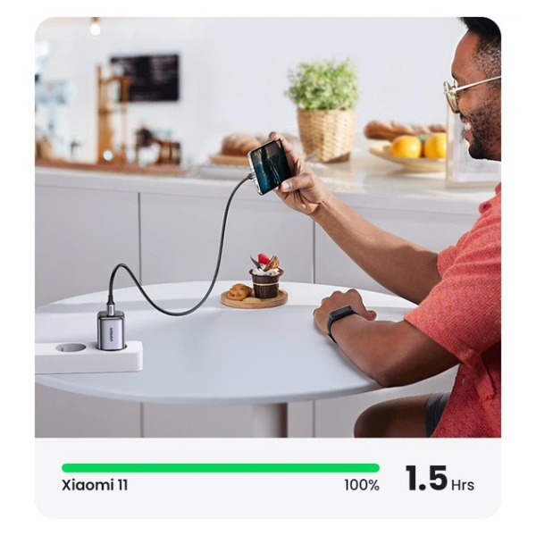 Міні-зарядний пристрій UGREEN Nexode CD318 20W PD GaN II USB-C