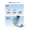 Бездротовий зарядний пристрій UGREEN MagFlow 3-in-1 Qi2 25W MagSafe Fast Charger для iPhone 17–12 Series (CD351)