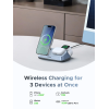 Бездротовий зарядний пристрій UGREEN MagFlow 3-in-1 Qi2 25W MagSafe Fast Charger для iPhone 17–12 Series (CD351)
