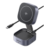 Беспроводное зарядное устройство UGREEN W702 MagFlow 2-in-1 Qi2 25W Magnetic Wireless Charger + USB-C