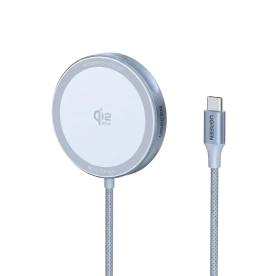 Бездротовий зарядний пристрій UGREEN W753 25W Magnetic Wireless Charger Starlight Blue