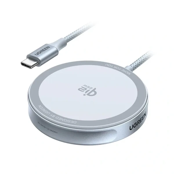 Бездротовий зарядний пристрій UGREEN W753 25W Magnetic Wireless Charger Starlight Blue