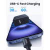 Мережевий зарядний пристрій Ugreen X227 20W PD3.0 QC4.0, 2 порти (USB-A + USB-C), White/Black