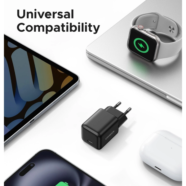 Мережевий зарядний пристрій UGREEN X512 USB-C 20W PD GaN Fast Charger