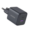 Мережевий зарядний пристрій UGREEN X516 30W 2-Port GaN Fast Charger White/Black
