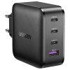 Зарядний пристрій UGREEN CD224 GaN X 65W 4-портовий (3×USB-C + USB-A) PD/QC Black