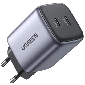 Зарядний пристрій UGREEN Nexode CD294 GaN II 45W Charger (2×USB-C, PD3.0, QC4.0) EU